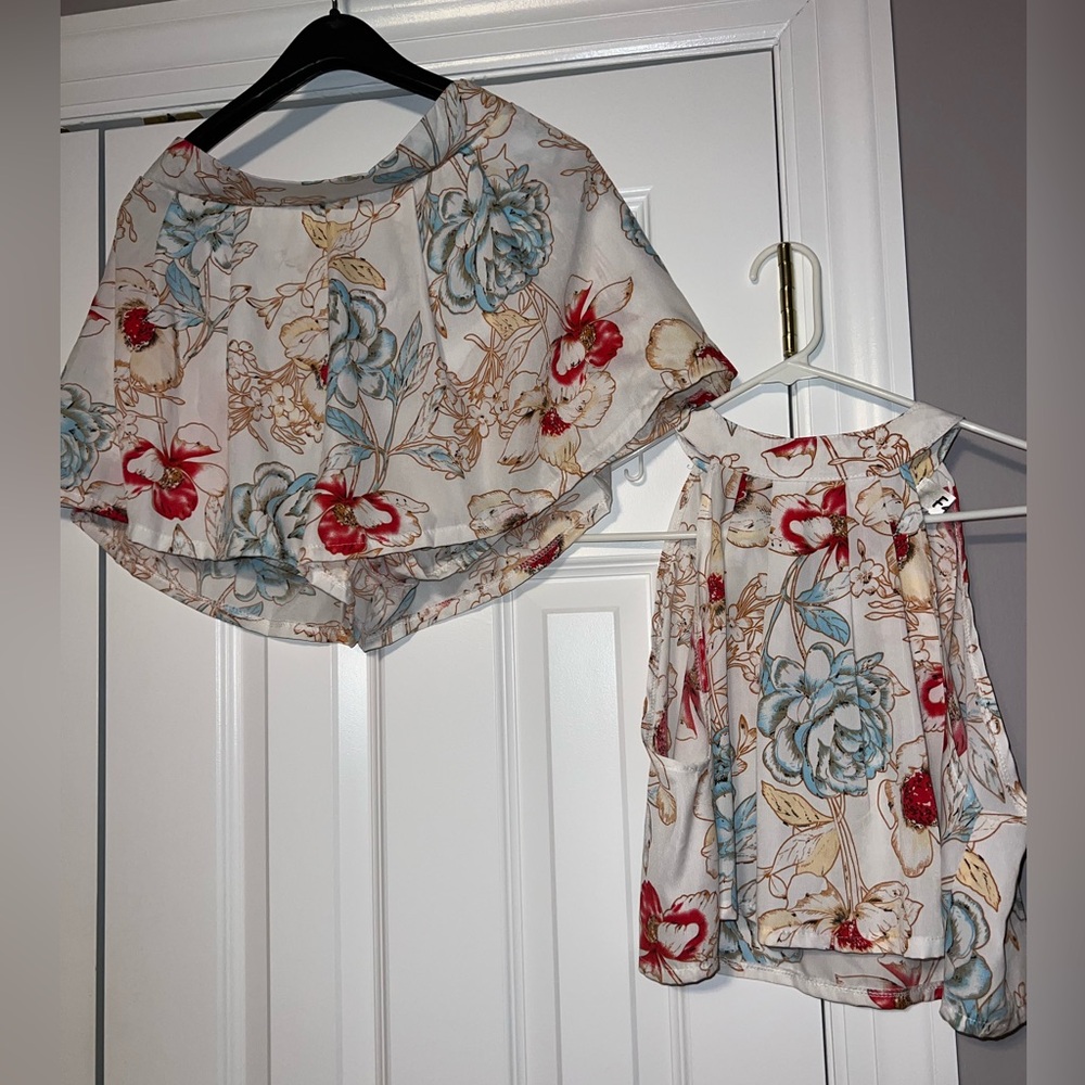 Floral tank & short set